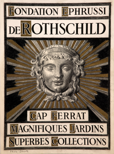 Paul JOUVE (1878-1973) - Affiche pour le Musée Ile de France à Saint Jean cap Ferrat, 1950